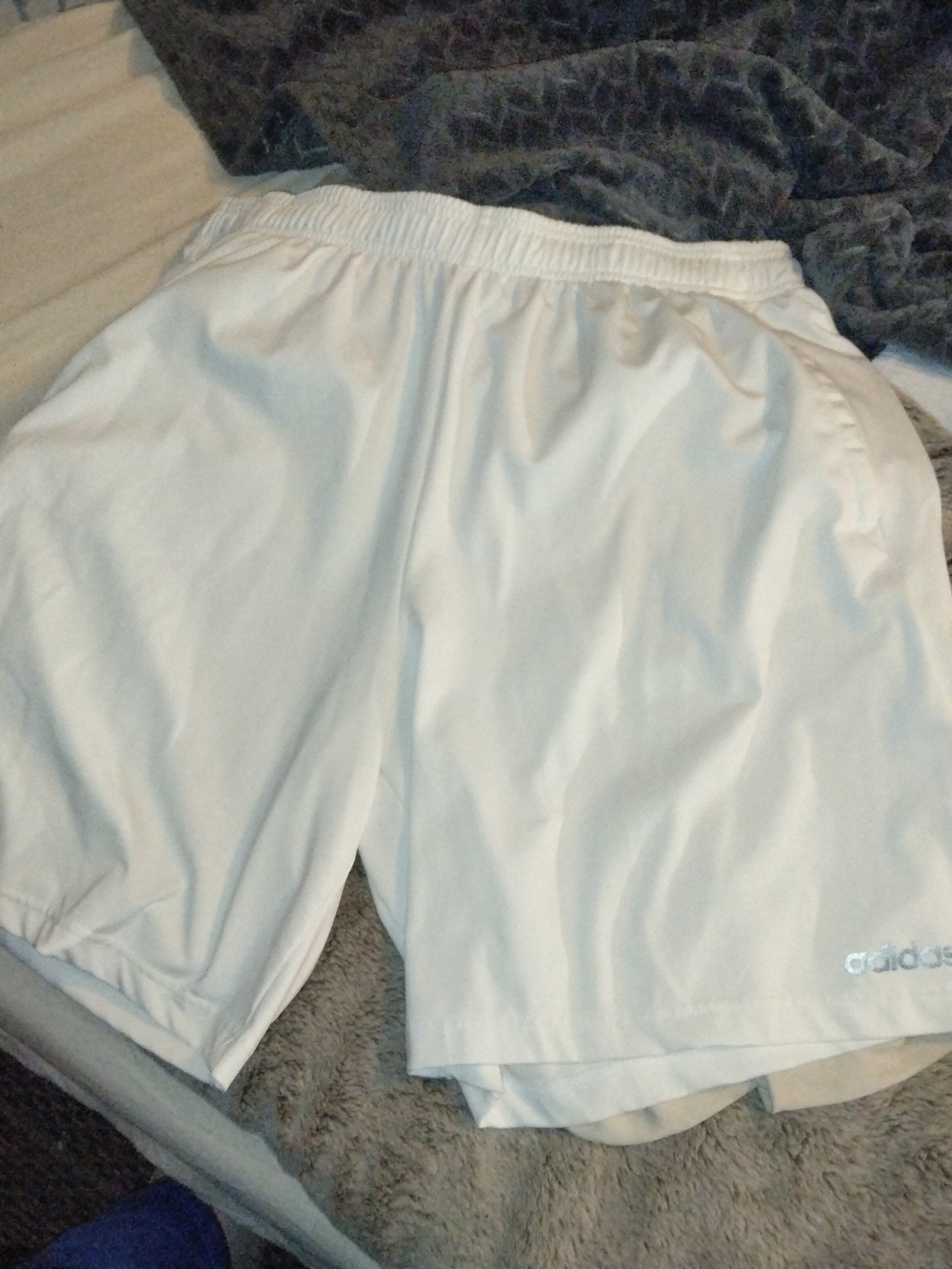 Adidas Men’s White Athletic Shorts - XXL